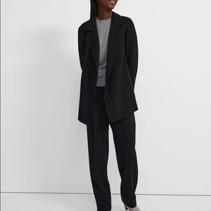 Theory Sileena Double-Face Coat in Midnight